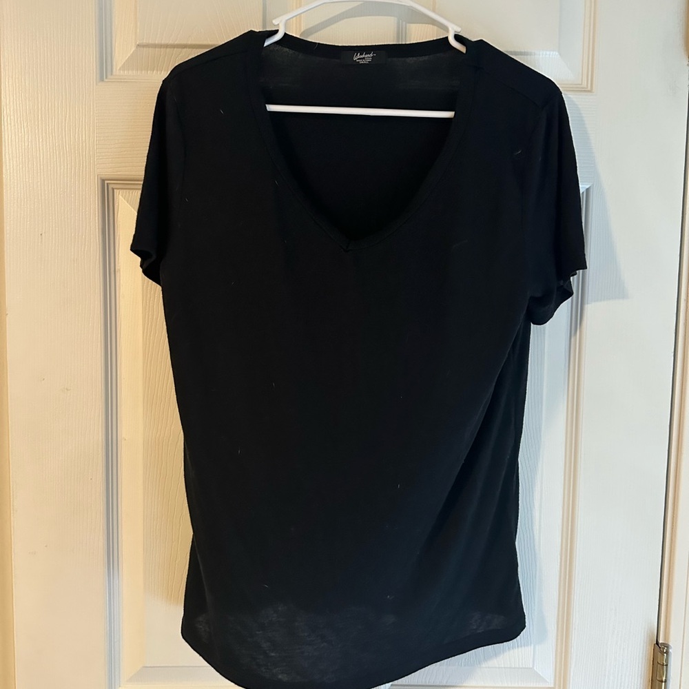 Relaxed Black Short Sleeve Tee